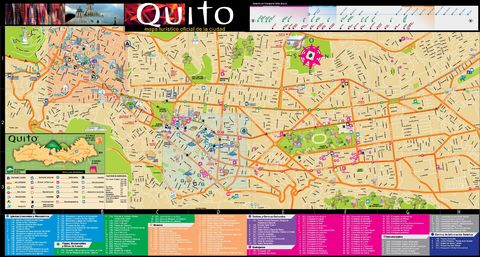 Mapa turístico de Quito Mapa turístico de Quito