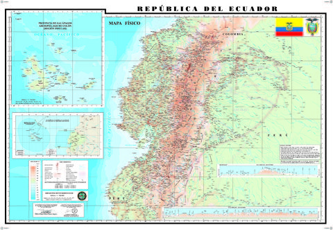 Mapa Físico del Ecuador