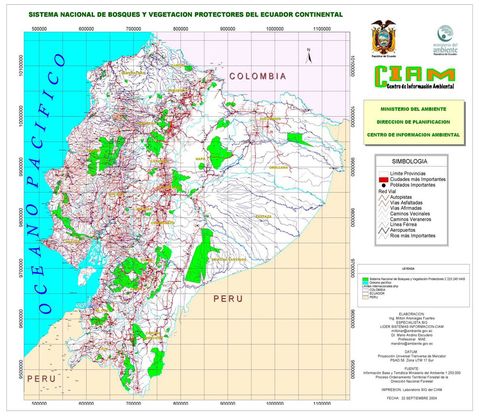 Bosques y vegetación protectores del Ecuador 