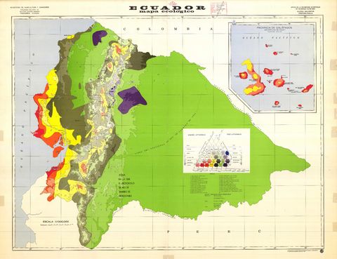Mapa ecológico del Ecuador 