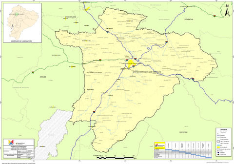 Mapa de Santo Domingo de los Tsáchilas 2010 Mapa de Santo Domingo de los Tsáchilas 2010