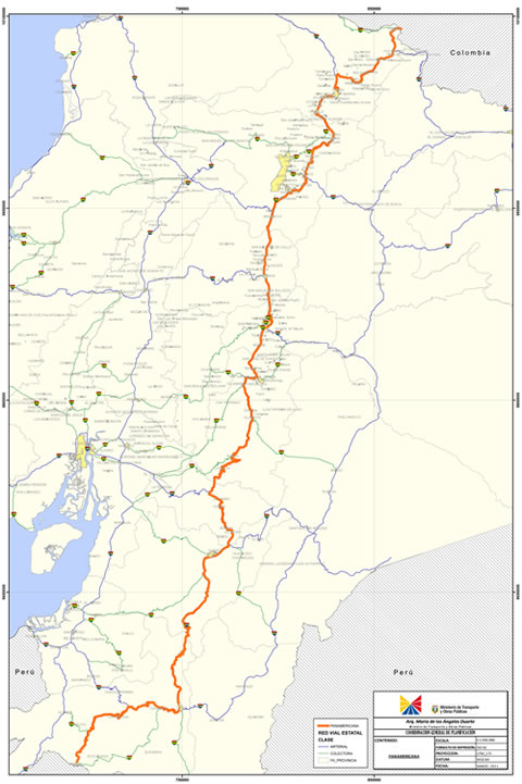 The Pan-American Highway in Ecuador 