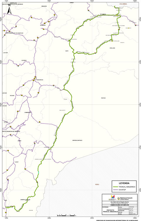 Amazon road, Ecuador 