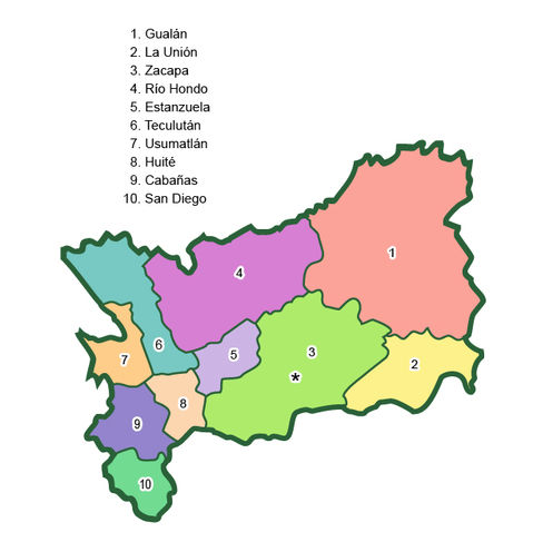 Municipalities of Zacapa