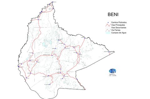 Carreteras del Departamento del Beni
