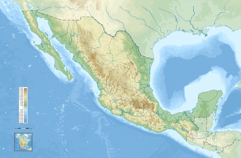 Mexico Physical Map