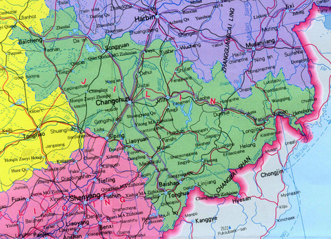Jilin Province Map, China