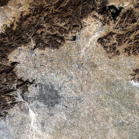 Satellite image of Beijing