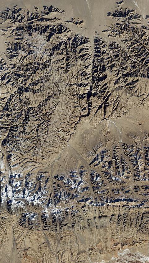 Imagen de satélite de Qinghai