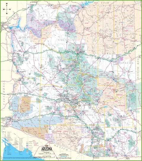 Mapa de Arizona