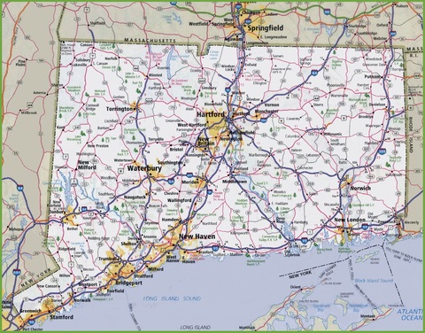 Map of Connecticut