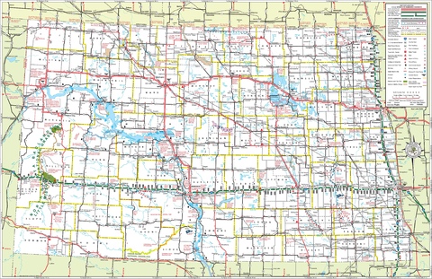 Map of North Dakota