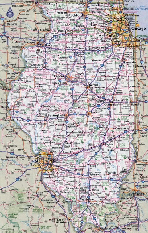 Mapa de Illinois
