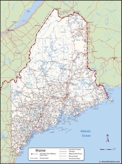 Map of Maine