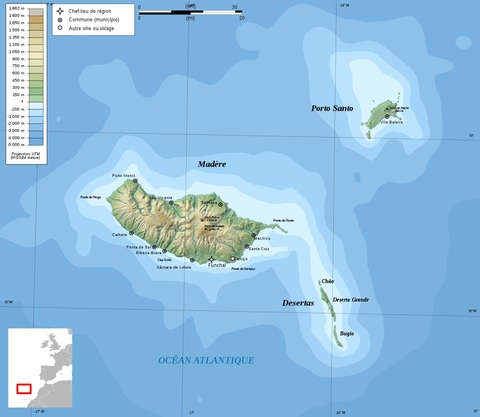 Mapa de Madeira
