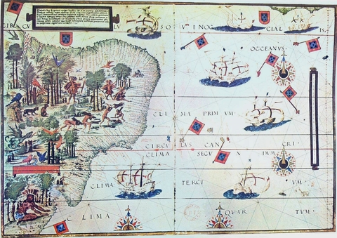 Map of Brazil 1519