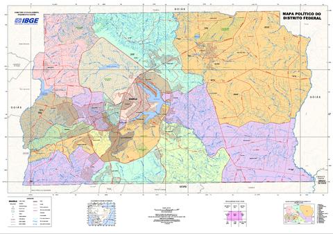 Mapa politico del Distrito Federal