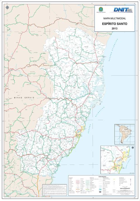 State of Espírito Santo road map