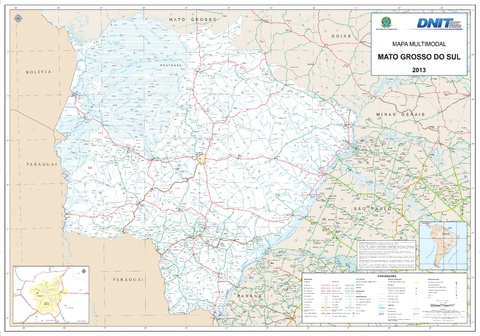 State of Mato Grosso do Sul road map
