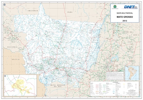 State of Mato Grosso road map