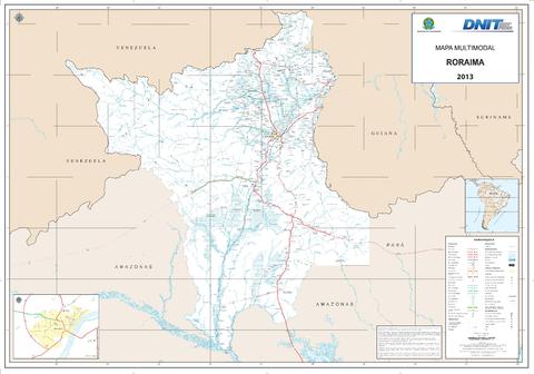 State of Roraima road map State of Roraima road map