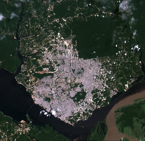 Satellite image of Manaus