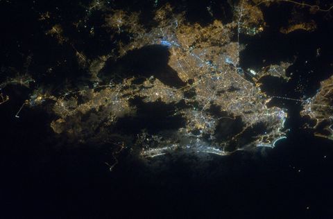 Rio de Janeiro, Brazil seen from the International Space Station