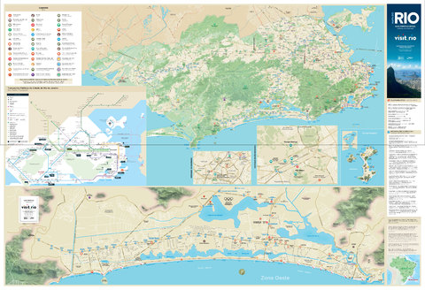 Mapa turístico de Río de Janeiro