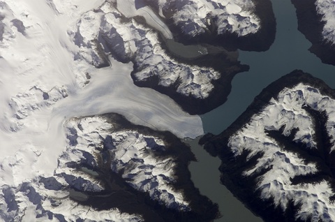 Satellite image of Perito Moreno Glacier