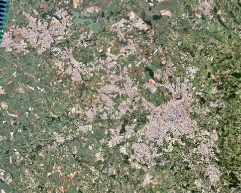 Satellite image of the Metropolitan Region of Campinas Satellite image of the Metropolitan Region of Campinas