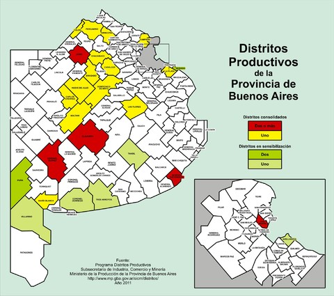 Productive Districts of the province of Buenos Aires