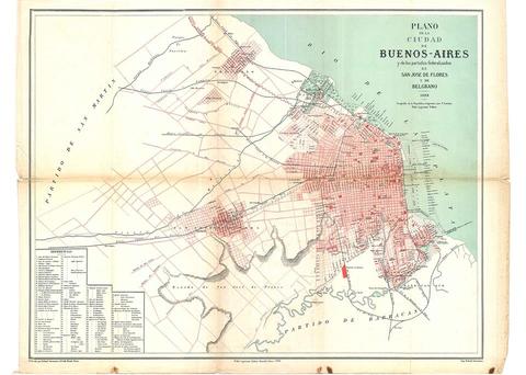 Plano de Buenos Aires 1888