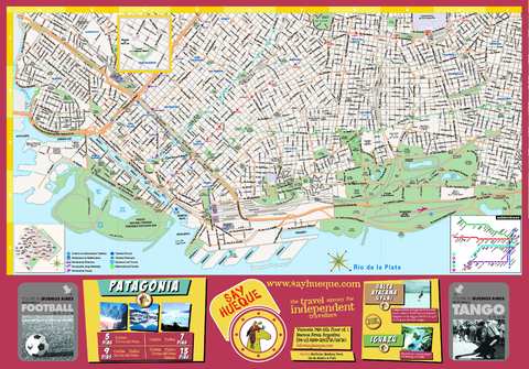 Tourist map of the City of Buenos Aires