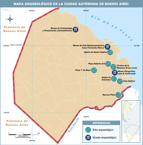 Mapa arqueológico de la Ciudad de Buenos Aires