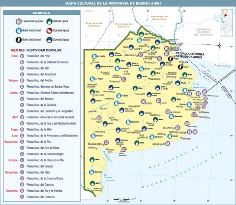 Cultural map of the province of Buenos Aires