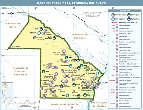 Mapa cultural de la Provincia del Chaco
