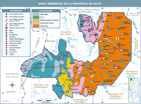 Environmental map of the Province of Salta