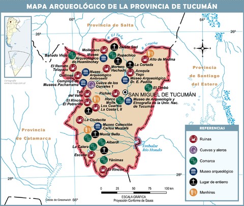 Mapa arqueológico de la Provincia de Tucumán