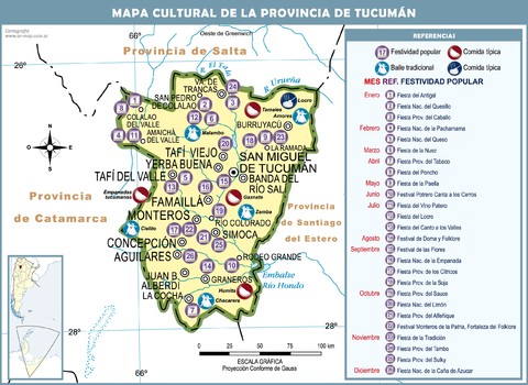 Mapa cultural de la Provincia de Tucumán