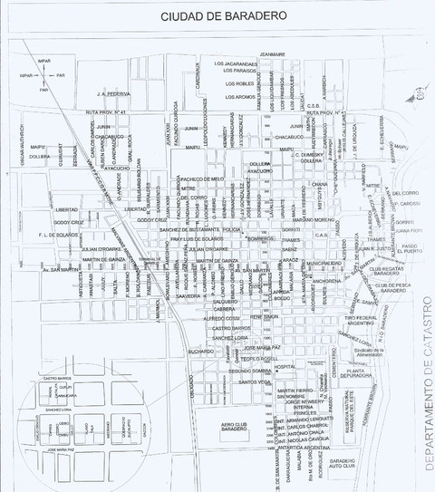 Callejero de la ciudad de Baradero, Argentina