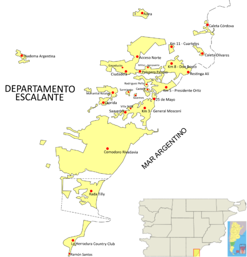 Área Metropolitana Comodoro Rivadavia, provincia del Chubut