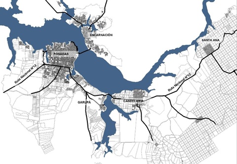 Greater Posadas in Argentina and the city of Encarnación in Paraguay