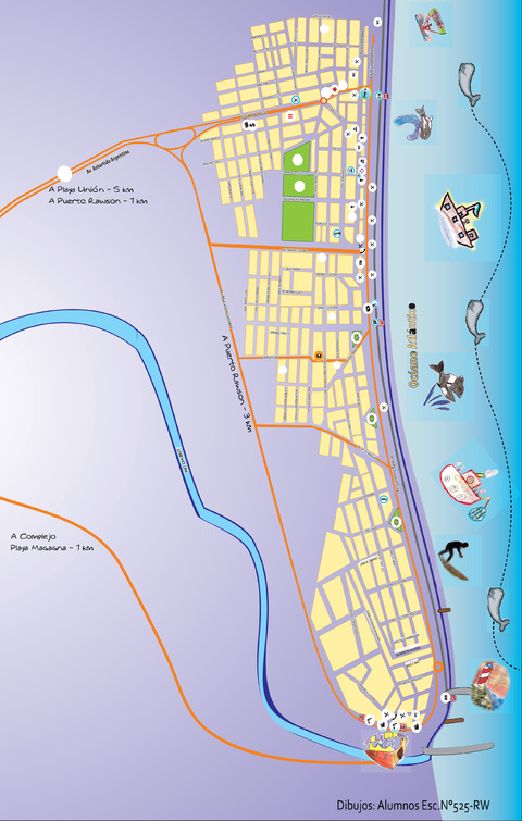 Playa Unión, ciudad de Rawson, Chubut, Argentina