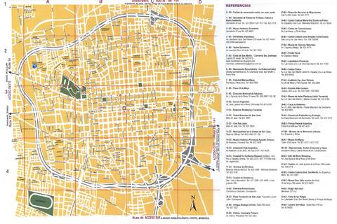 Mapa de la ciudad de San Juan, provincia de San Juan, Argentina