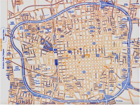 City of San Juan map, province of San Juan, Argentina
