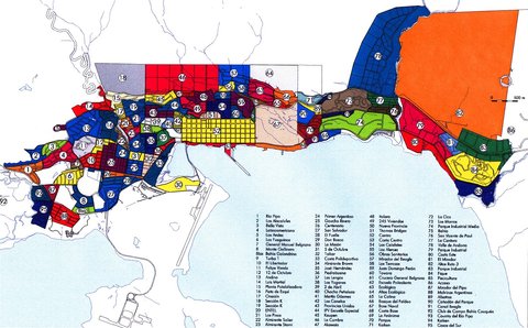 Neighborhoods of Ushuaia, Tierra del Fuego, Argentina