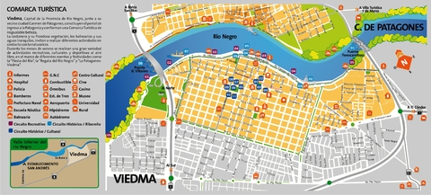 Mapa de Viedma, Río Negro, Argentina