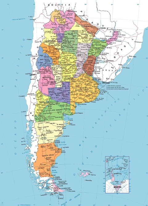 Argentina Political map