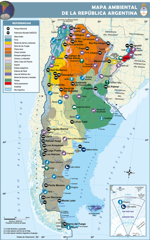 Mapa ambiental de Argentina