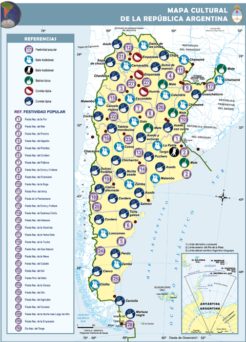 Mapa cultural de Argentina